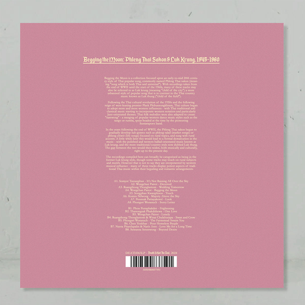 【LP】V.A. - Begging the Moon: Phleng Thai Sakon & Luk Krung, 1945-1960