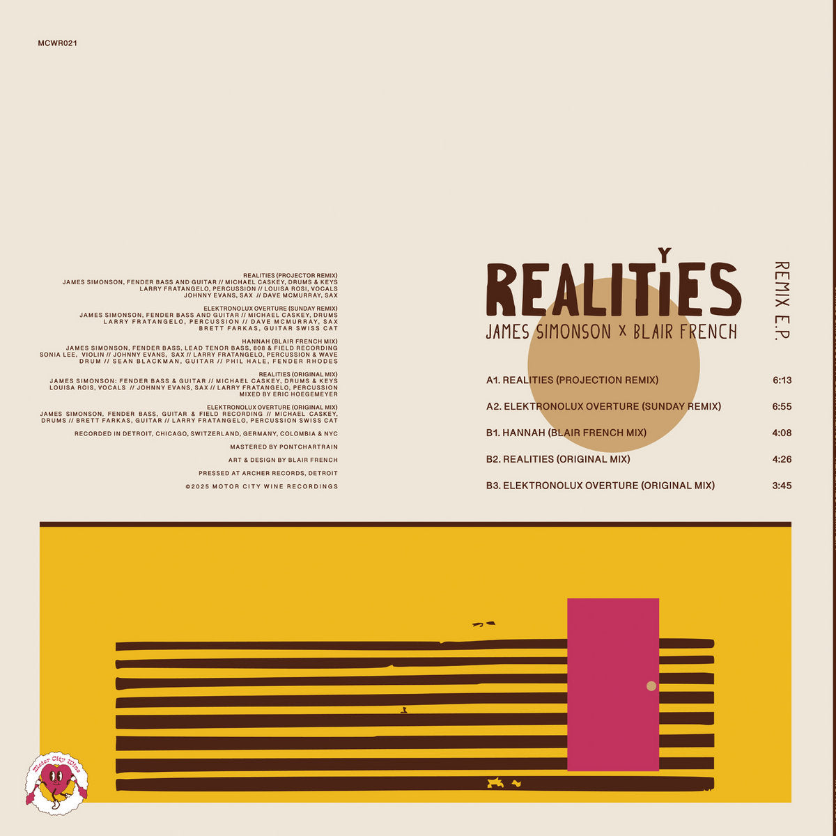 【12"】James Simonson x Blair French - Realities Remix EP