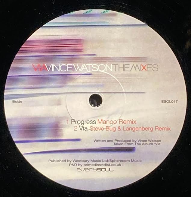 【USED】Vince Watson – Via (The Mixes)