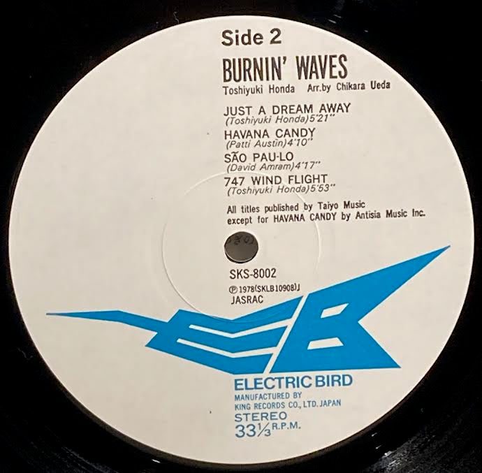 【USED】Toshiyuki Honda – Burnin' Waves