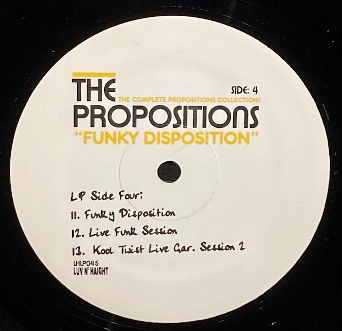 【USED】The Propositions – Funky Disposition