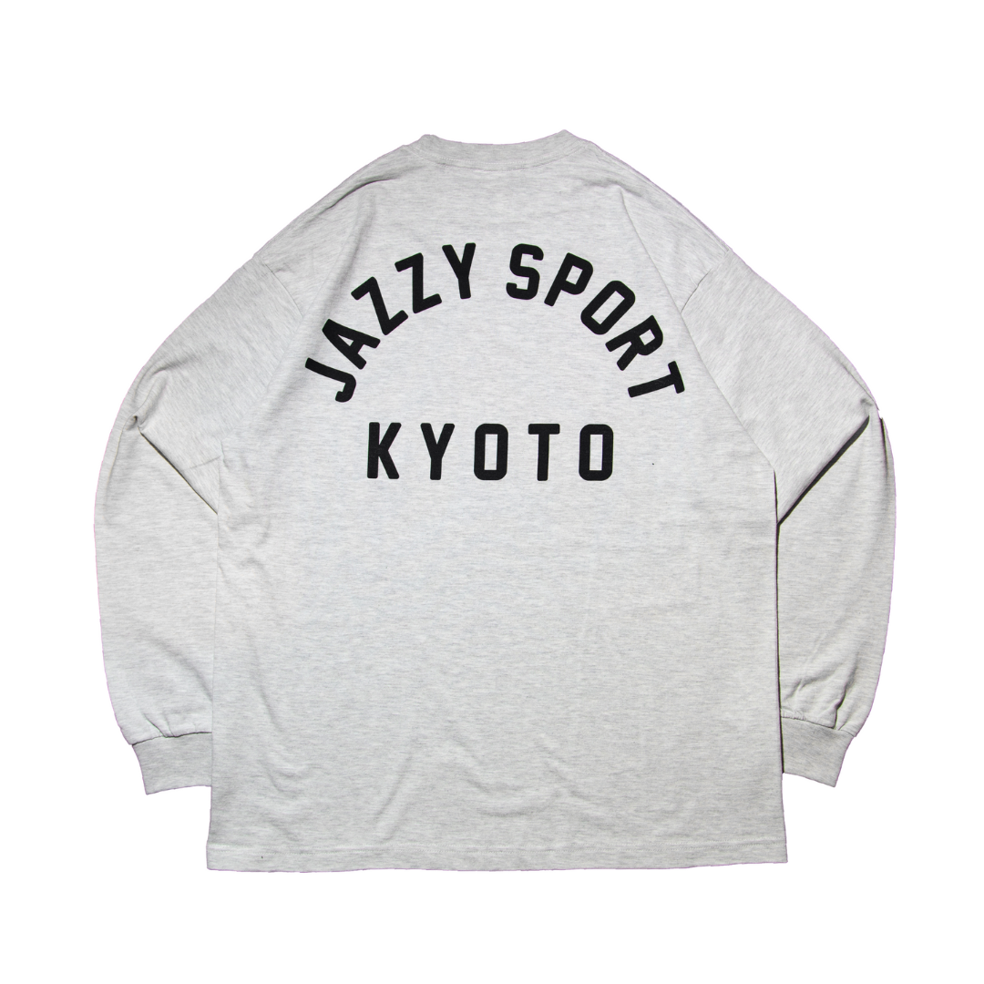 JS “Kyoto College Logo” ロングスリーヴ Tシャツ / ライトグレー