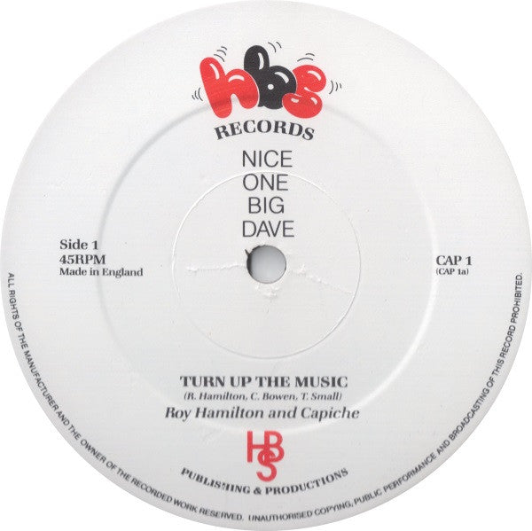 【12"】Roy Hamilton & Capiche - Turn up the Music