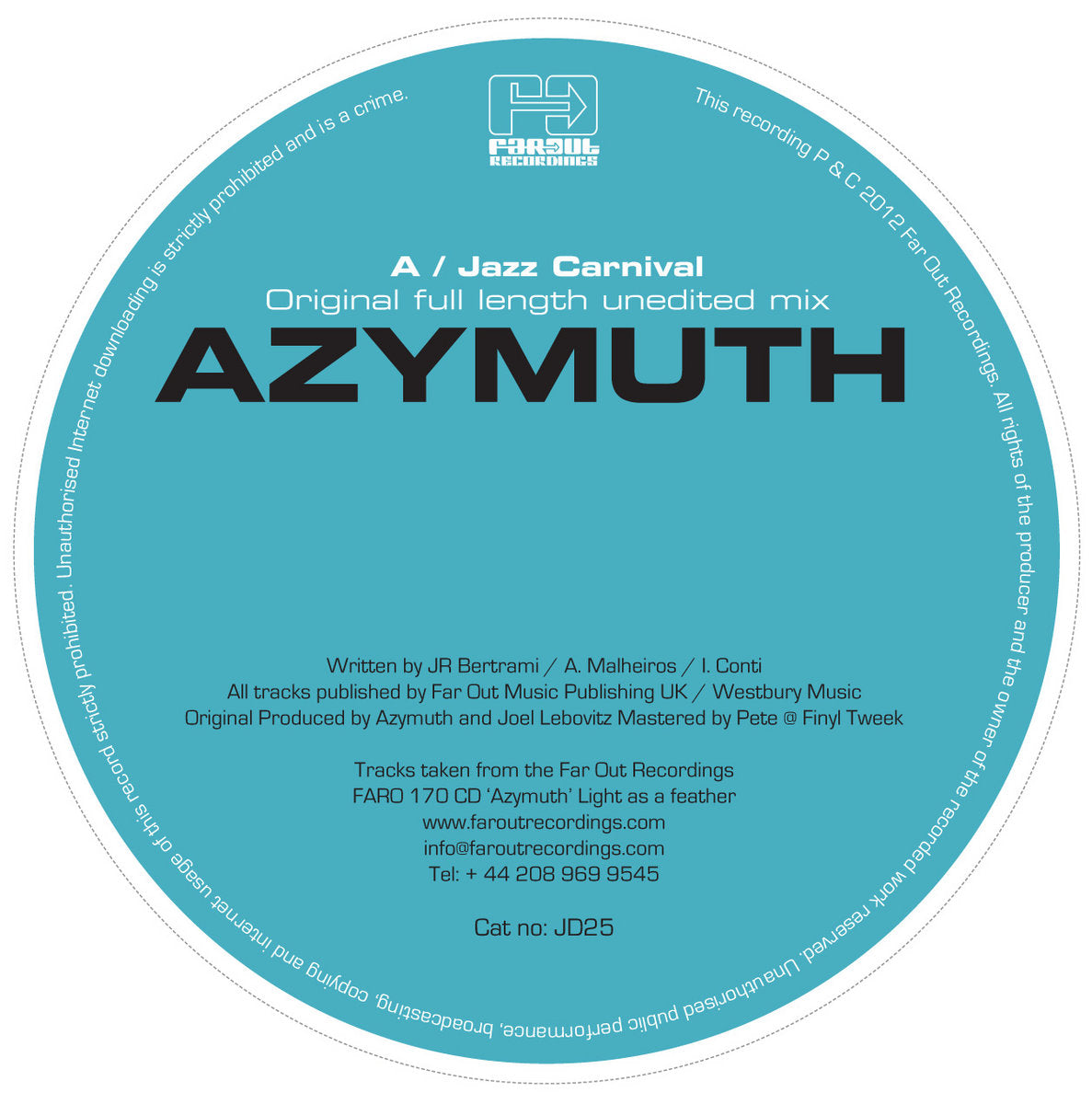 LP】Azymuth - Jazz Carnival (Original Full Length Unedited Mix 