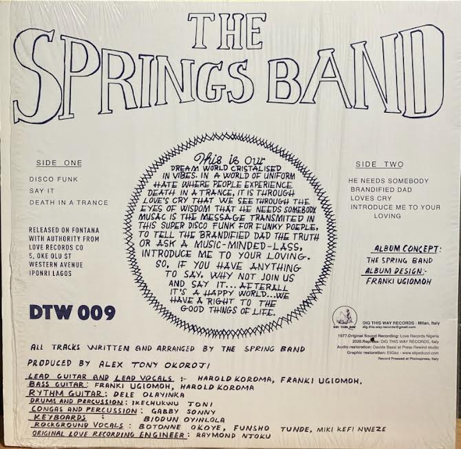 【USED】Springs Band – Disco Funk