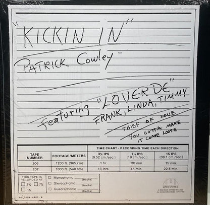 【USED】Patrick Cowley – Kickin' In (2024 reissue)