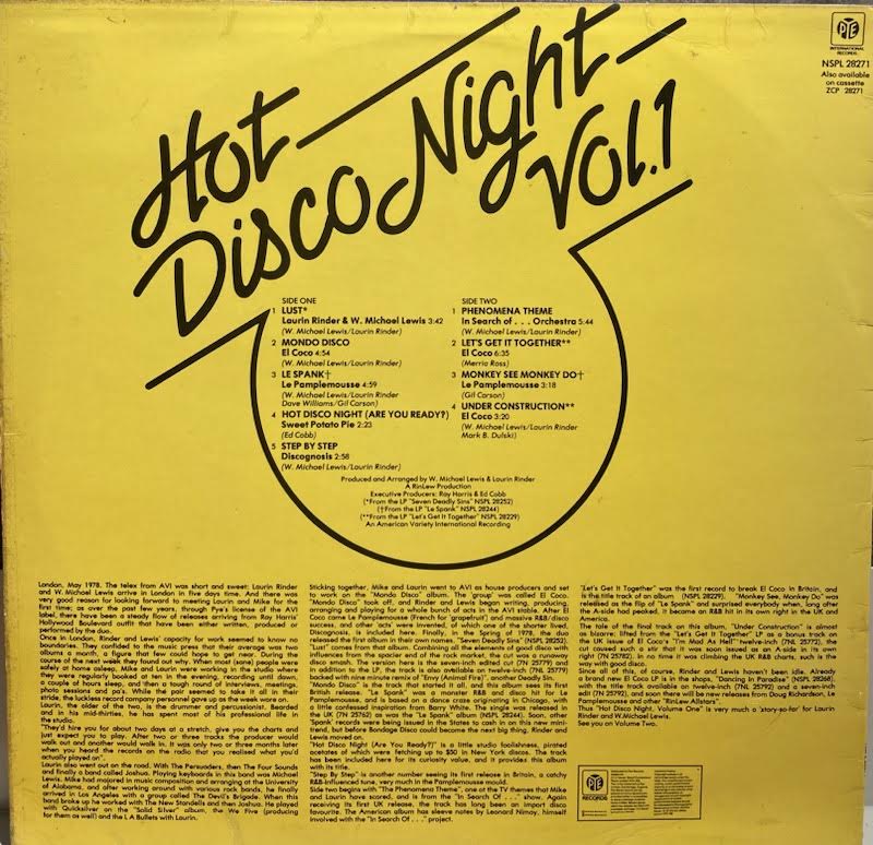 【USED】V.A. - Hot Disco Night Vol. 1