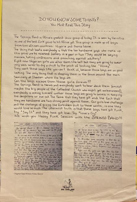 【USED】Springs Band – Disco Funk