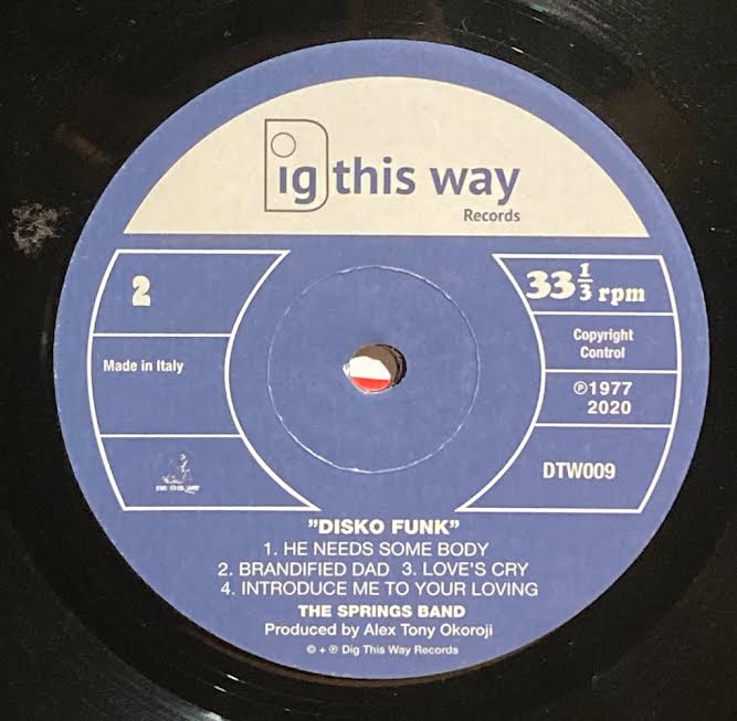 【USED】Springs Band – Disco Funk