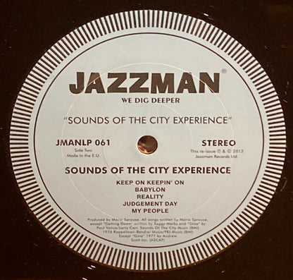 【USED】Sounds Of The City Experience - S.T. (2013 Reissue)
