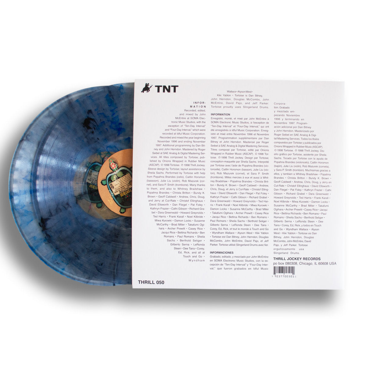 LP】Tortoise - TNT (2023 Limited Clear With Black And Blue Vinyl 