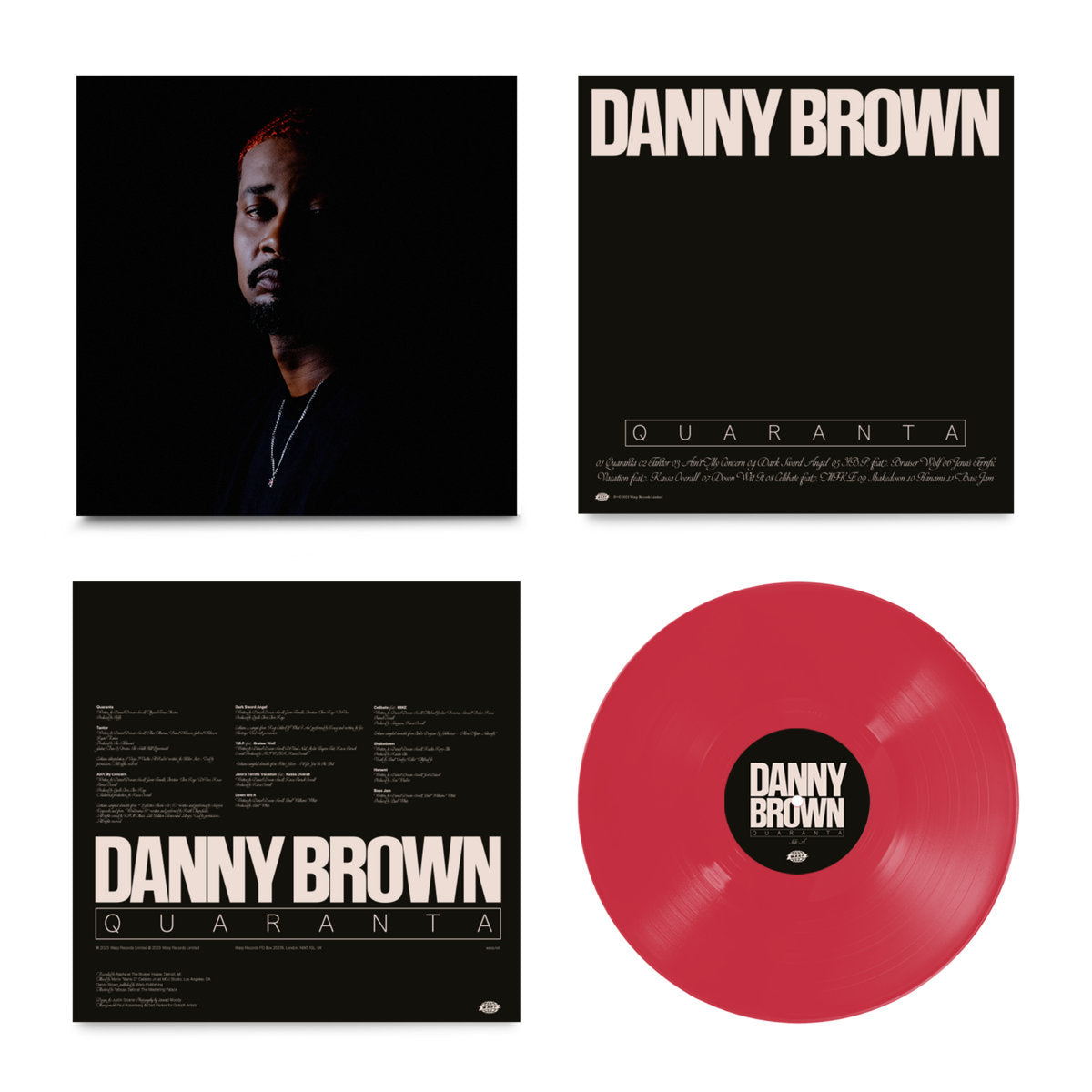 【LP】Danny Brown - Quaranta (Limited Red Vinyl)