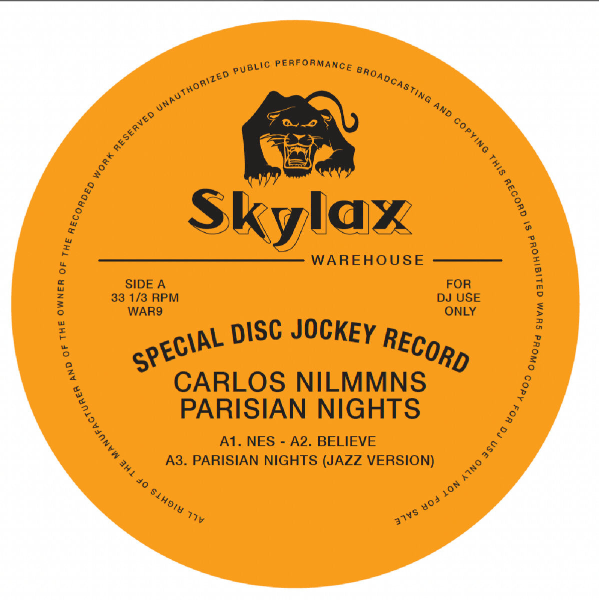 【12"】Carlos Nilmmns - Parisian Nights