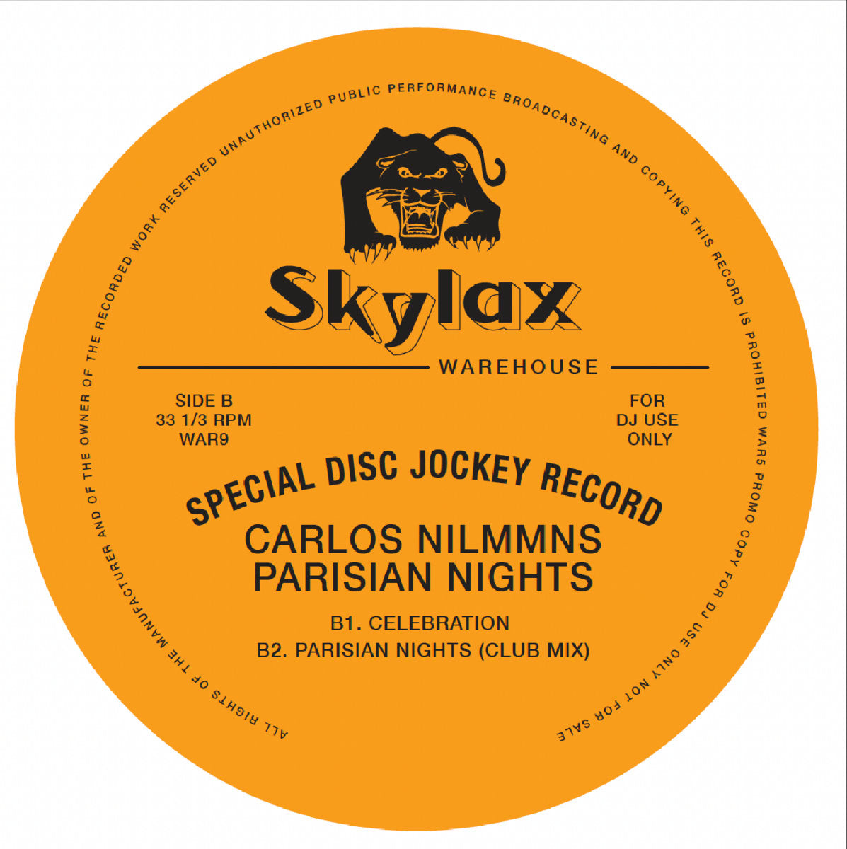 【12"】Carlos Nilmmns - Parisian Nights