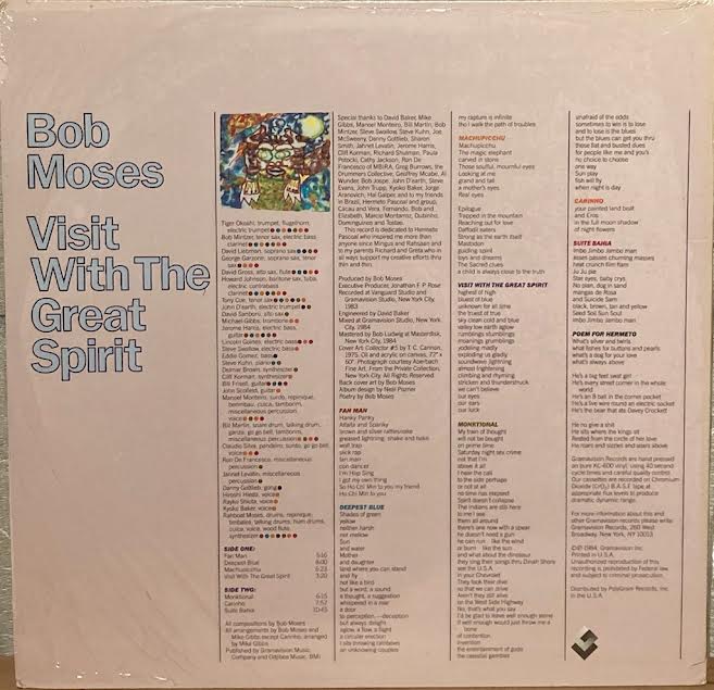 【USED】Bob Moses – Visit With The Great Spirit
