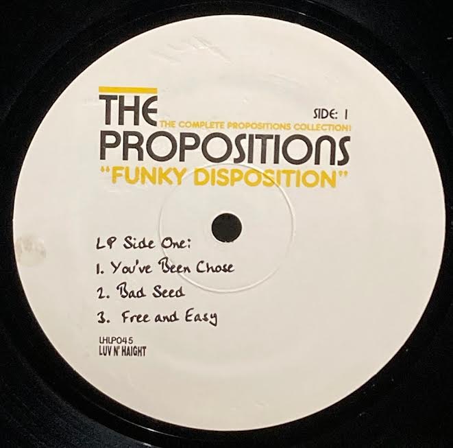 【USED】The Propositions – Funky Disposition