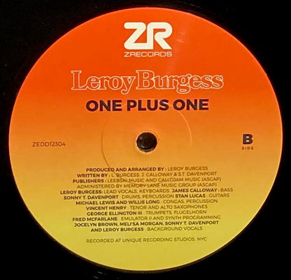【USED】Leroy Burgess – One Plus One