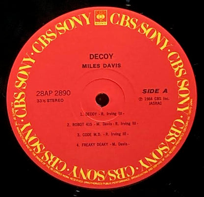 【USED】Miles Davis – Decoy (JPN Press)