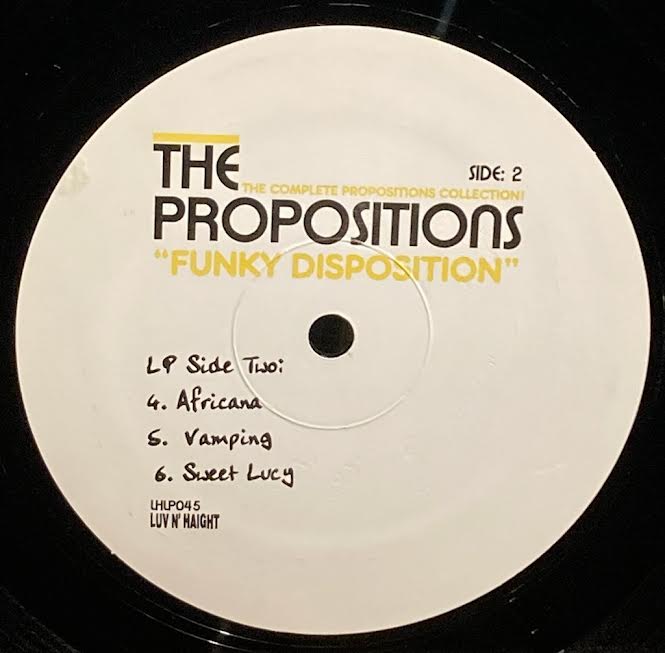 【USED】The Propositions – Funky Disposition