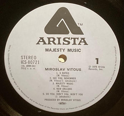 【USED】Miroslav Vitous – Majesty Music (JAPAN PRESS)