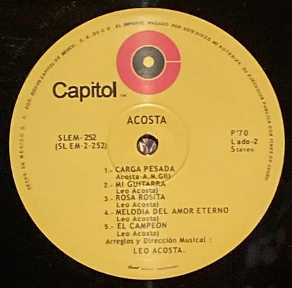 【USED】Leo Acosta – Acosta (2021 Reissue)