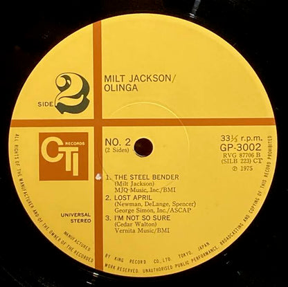 【USED】Milt Jackson – Olinga (JPN Press)