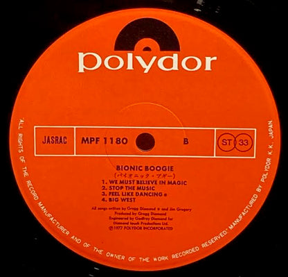 【USED】Bionic Boogie – Bionic Boogie (JPN Press)