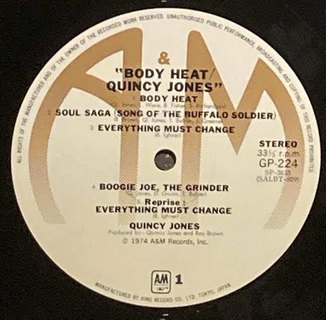 【USED】Quincy Jones – Body Heat (JPN Press)