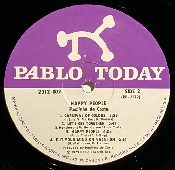 【USED】Paulinho Da Costa – Happy People