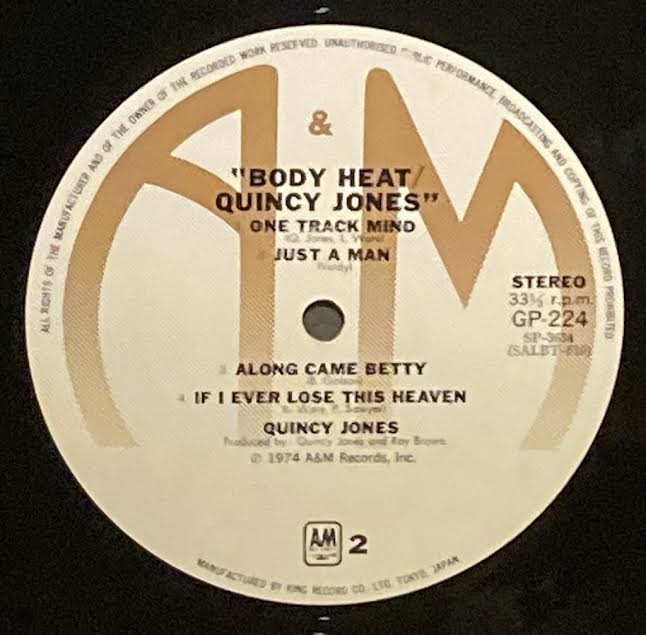 【USED】Quincy Jones – Body Heat (JPN Press)