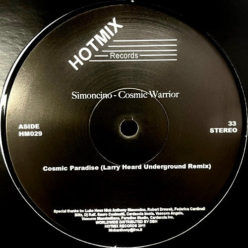 【12”】SIMONCINO - Cosmic Warrior (Larry Heard / Ron Trent Remix)