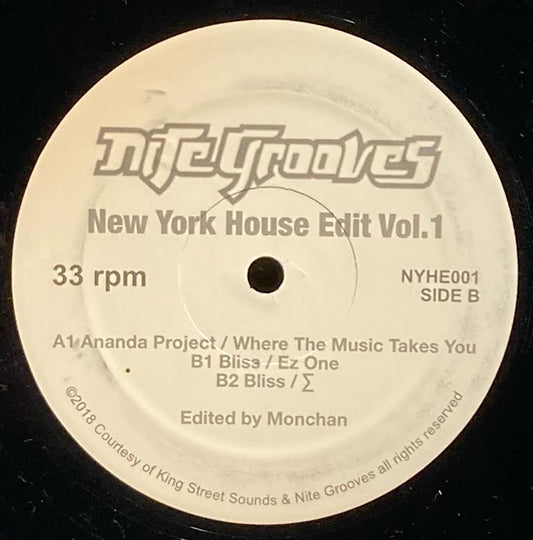 【USED】DJ Monchan - New York House Edit Vol.1
