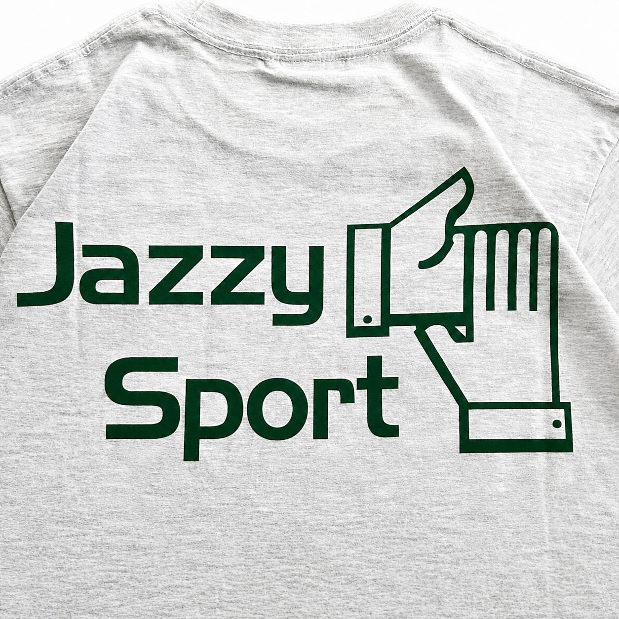 【NEW】JS ロゴ Tシャツ ／ライトグレー × アイビーグリーン