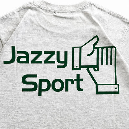 【NEW】JS ロゴ Tシャツ ／ライトグレー × アイビーグリーン