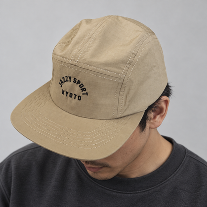 【残りわずか】JS Kyoto  ロゴ  ／ コーデュラ・ジェットキャップ (ベージュ)