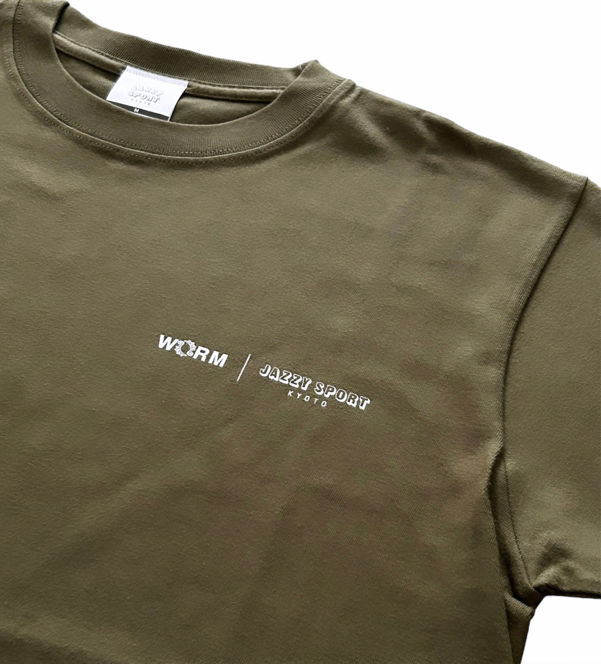 JS KYOTO x WORM "BENZAITEN" コラボTシャツ ／オリーブ