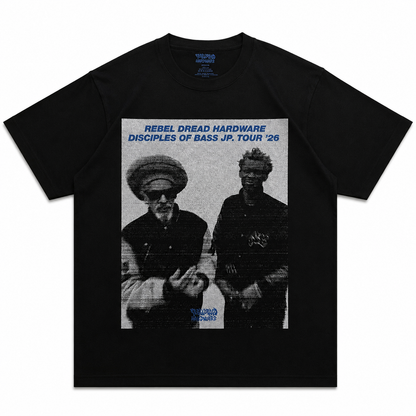 【NEW／限定】 Daddy G x Don  Letts - Disciples Of Bass Tour Tee version.1 ／ブラック