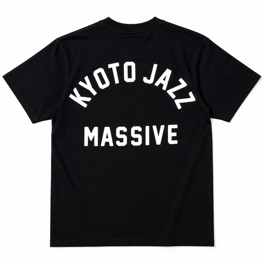 【NEW】Kyoto Jazz Massive x JS Kyoto "College Logo" T-Shirt ／ブラック