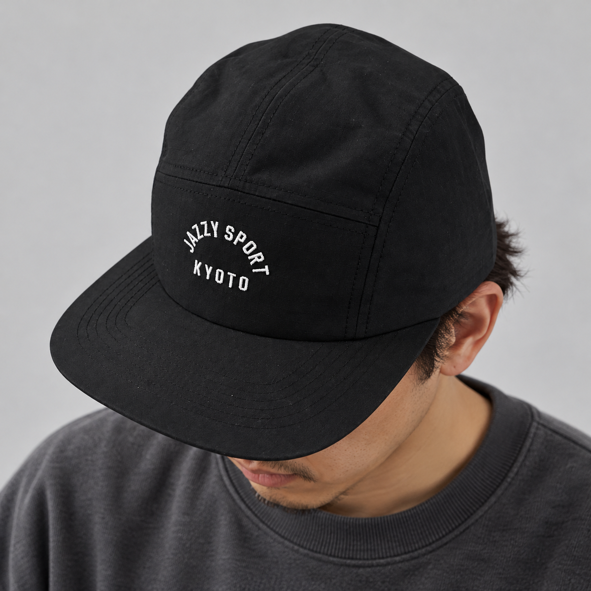 【NEW】JS Kyoto  ロゴ  ／ コーデュラ・ジェットキャップ (ブラック)