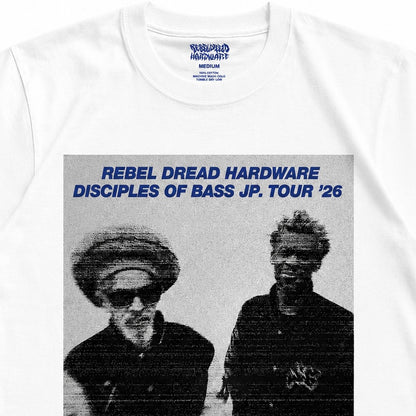 【NEW／限定】 Daddy G x Don  Letts - Disciples Of Bass Tour Tee version.1 ／ホワイト