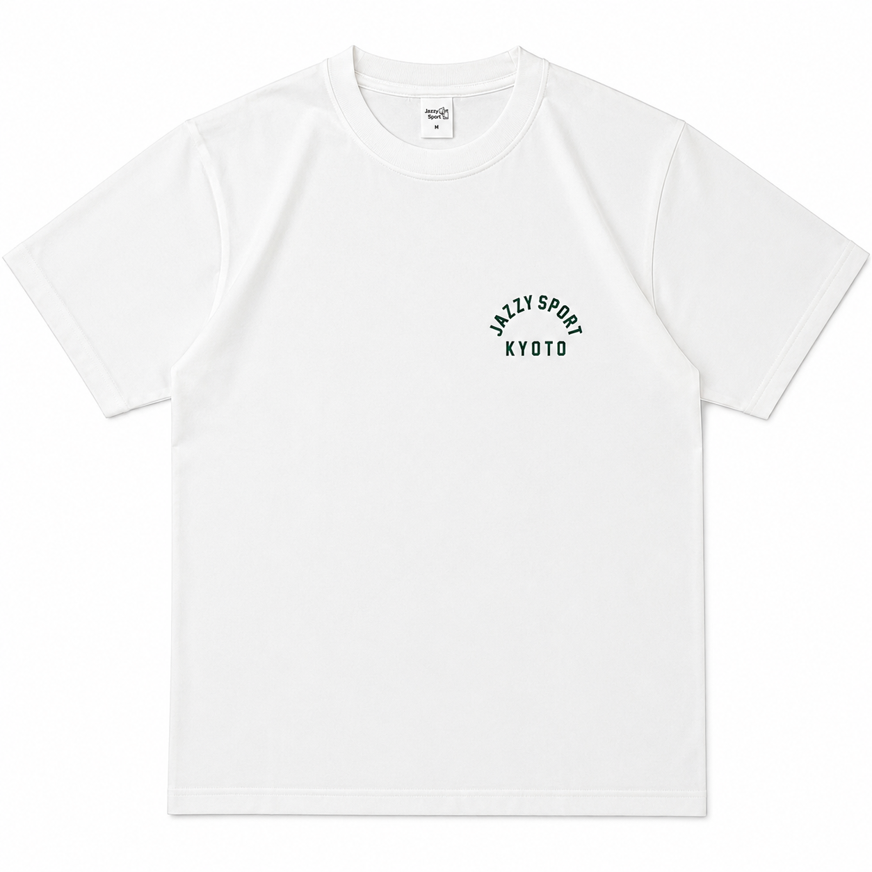 【NEW】Kyoto Jazz Massive x JS Kyoto "College Logo" T-Shirt ／バニラホワイト x グリーン