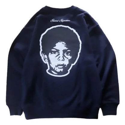 【デッドストック／NEW】Sound Signature x Jazzy Sport Kyoto "Kyoto - Detroit" スウェット ／ネイビー