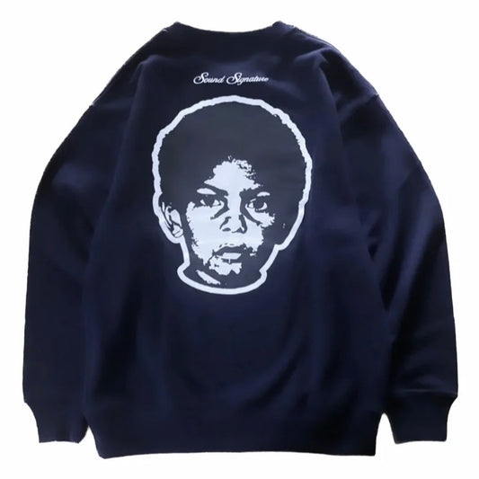【デッドストック／NEW】Sound Signature x Jazzy Sport Kyoto "Kyoto - Detroit" スウェット ／ネイビー