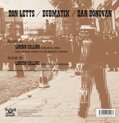 【10"】 Don Letts - London Calling feat. Dubmatix / Dan Donovan / Masta Simon (Mighty Crown)