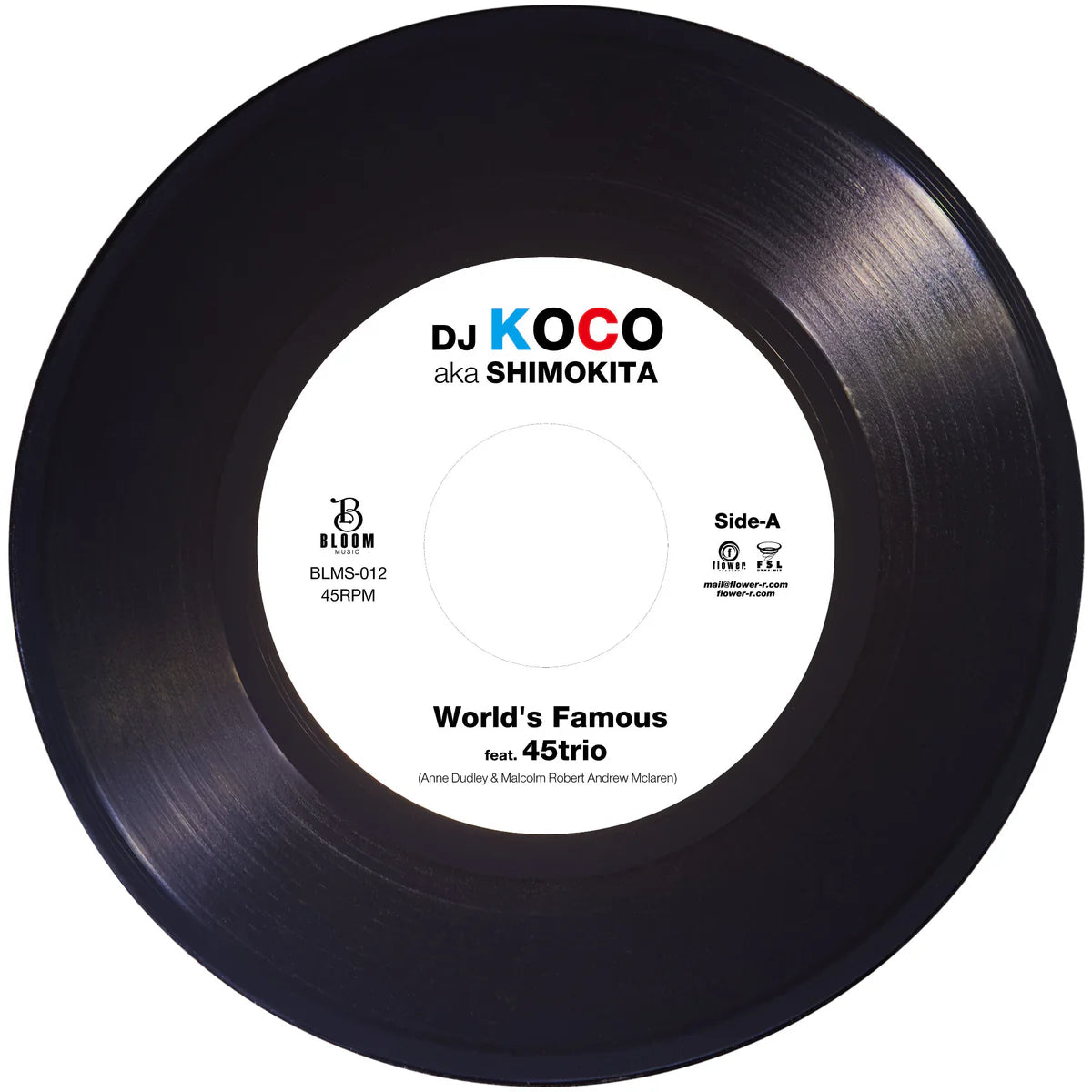 【7"】DJ KOCO aka SHIMOKITA - World's Famous