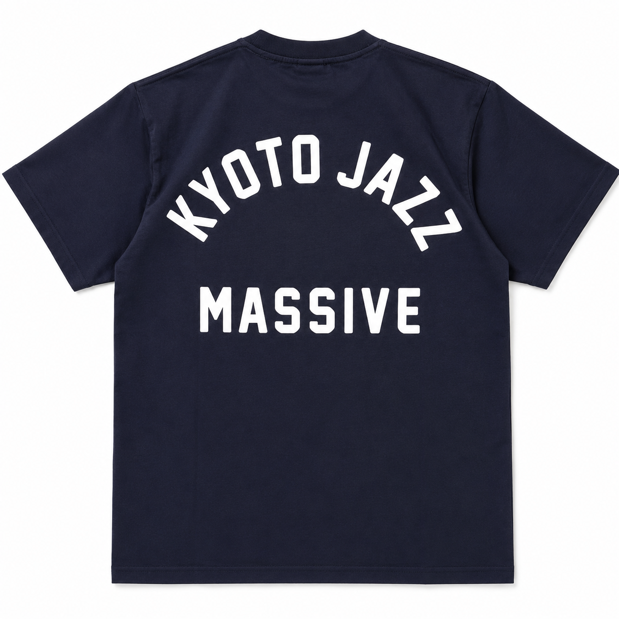【NEW】Kyoto Jazz Massive x JS Kyoto "College Logo" T-Shirt ／ダークネイビー
