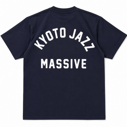 【NEW】Kyoto Jazz Massive x JS Kyoto "College Logo" T-Shirt ／ダークネイビー