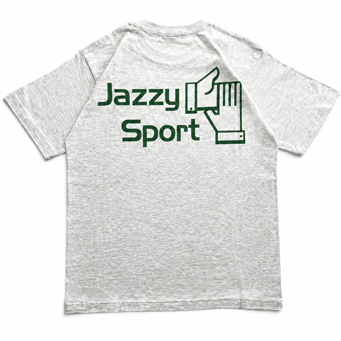 【NEW】JS ロゴ Tシャツ ／ライトグレー × アイビーグリーン