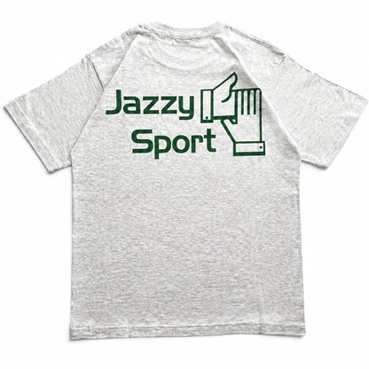 【NEW】JS ロゴ Tシャツ ／ライトグレー × アイビーグリーン