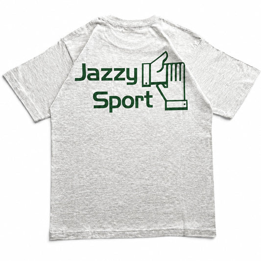 【NEW】JS ロゴ Tシャツ ／ライトグレー × アイビーグリーン